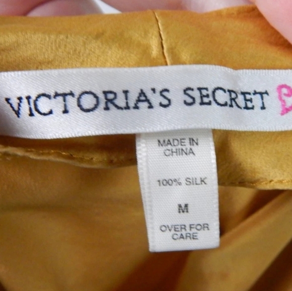 Victoria's Secret Gold Silk Chemise - Picture 3 of 4